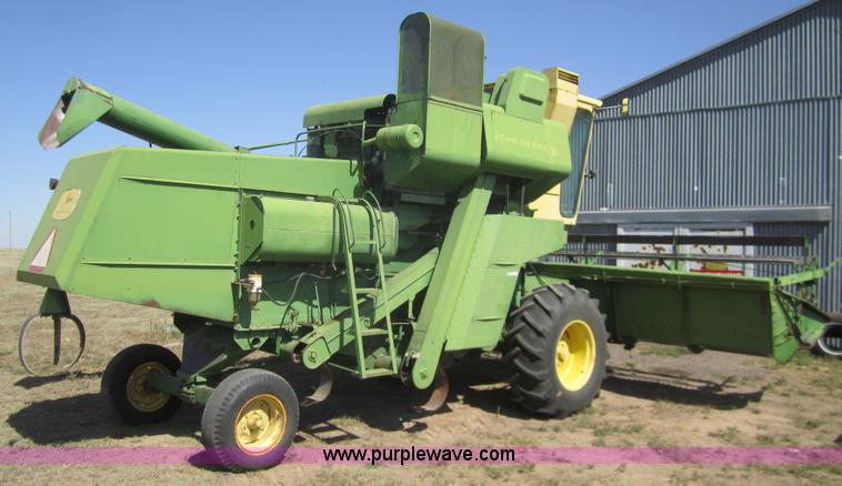 image for item B3012 1968 John Deere 95 combine with header