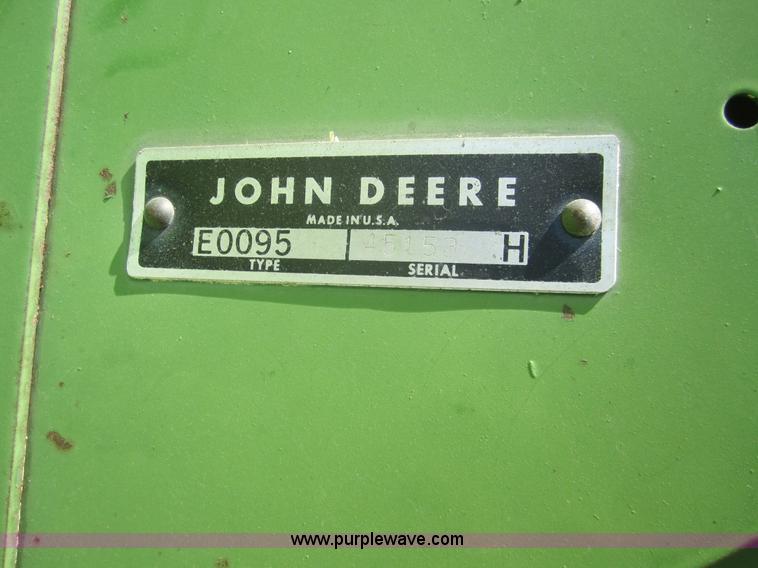 image for item B3012 1968 John Deere 95 combine with header