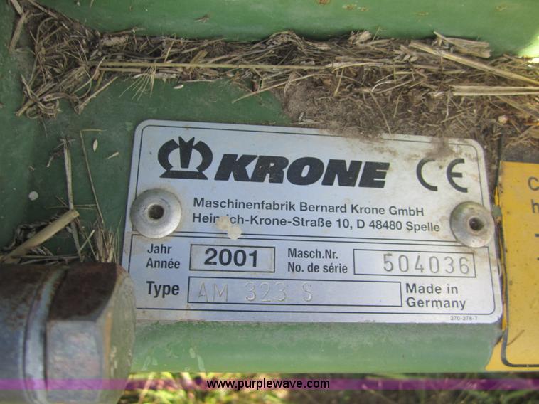 image for item C5026 2001 Krone AM3235 disk mower