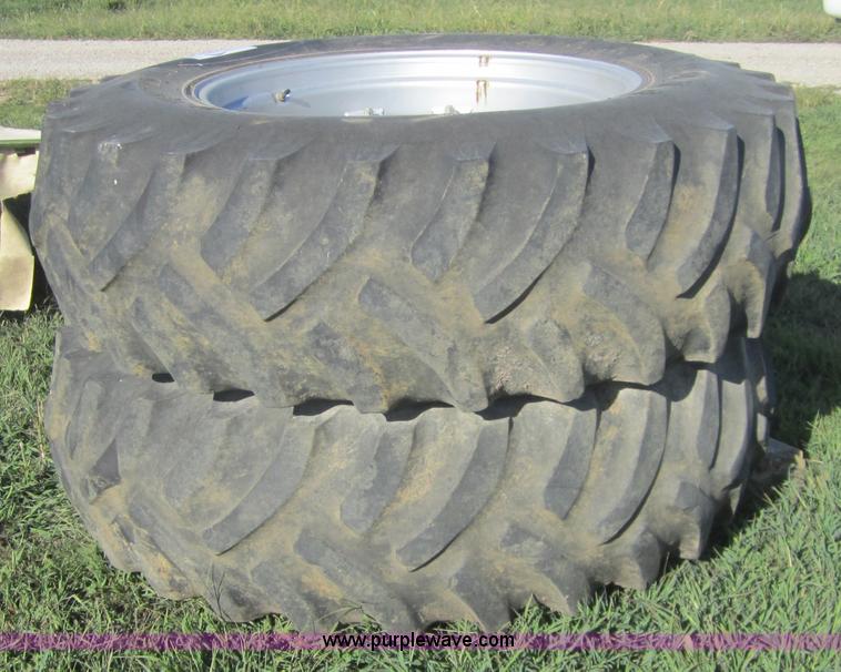image for item C5027 (2) 18.4-34 tractor tires