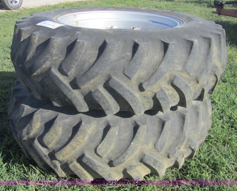 image for item C5027 (2) 18.4-34 tractor tires