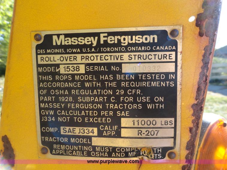 image for item F9370 Massey-Ferguson 20C tractor