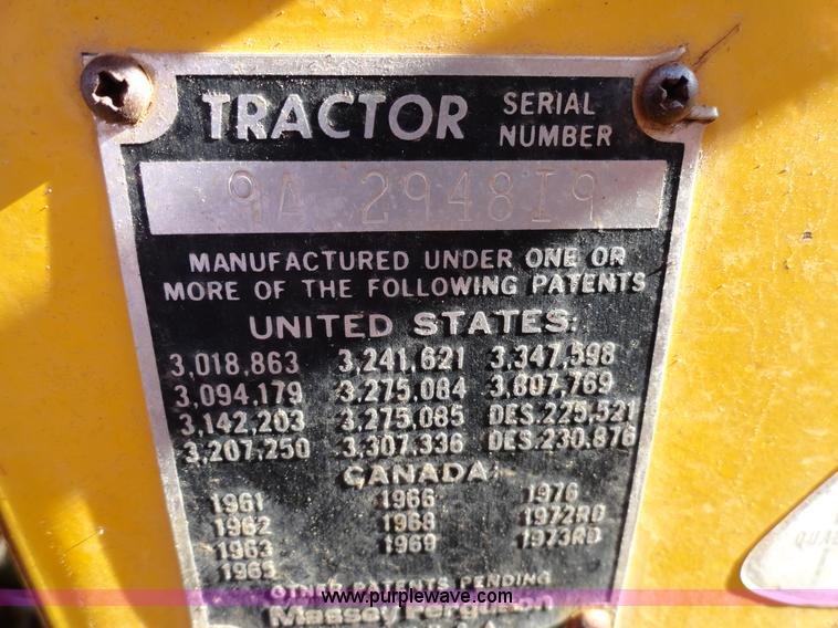 image for item F9370 Massey-Ferguson 20C tractor