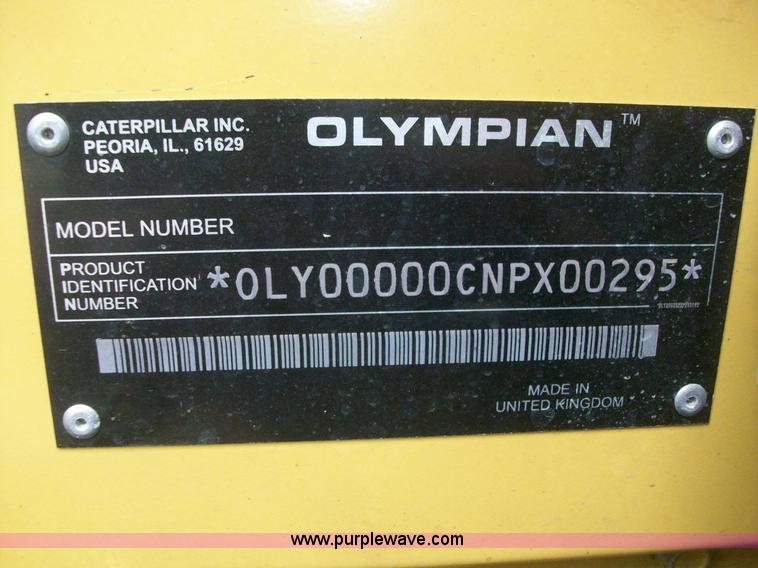 image for item A1455 2002 Olympian Genset XQ30P2 trailer mounted generator