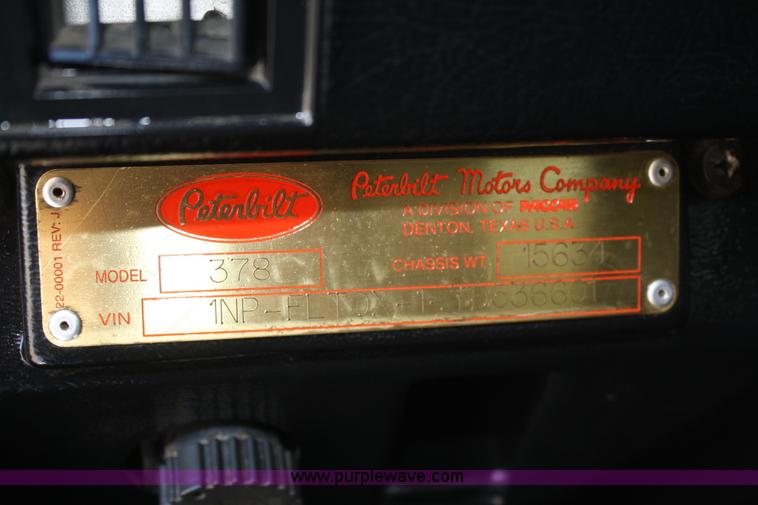 image for item A2458 2000 Peterbilt 378 dump truck