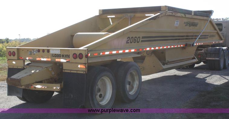 image for item A2461 1997 Load King 2060 belly dump trailer