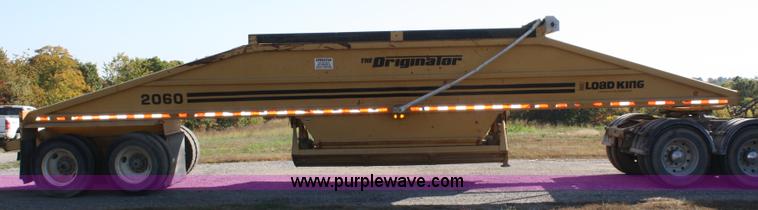 image for item A2461 1997 Load King 2060 belly dump trailer