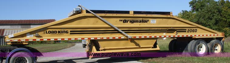 image for item A2462 1997 Load King 2060 belly dump trailer
