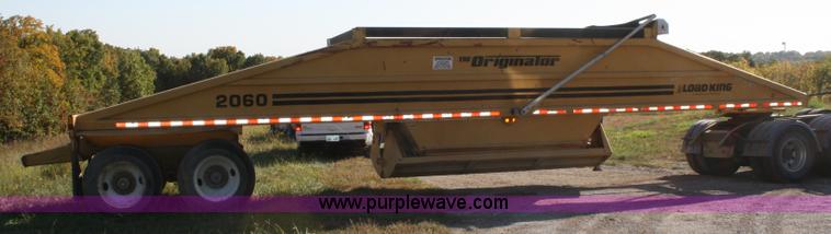 image for item A2462 1997 Load King 2060 belly dump trailer