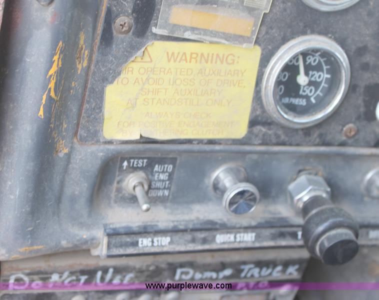 image for item A2837 1987 GMC Brigadier tandem axle dump truck