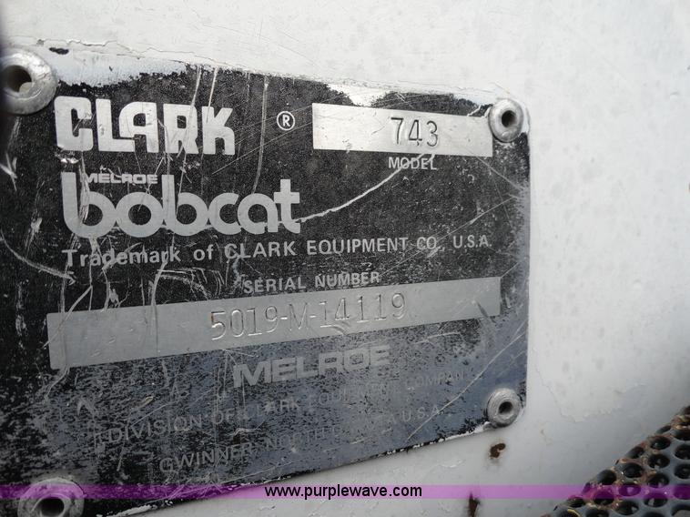 image for item A3239 1983 Bobcat 743 skid steer