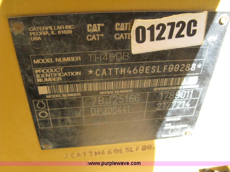 image for item A4380 2004 Caterpillar TH460B rough terrain telehandler