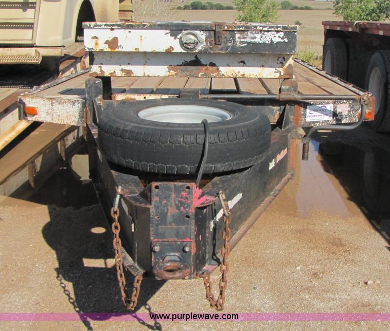 image for item A4629 1991 shop built 24' flatbed trailer