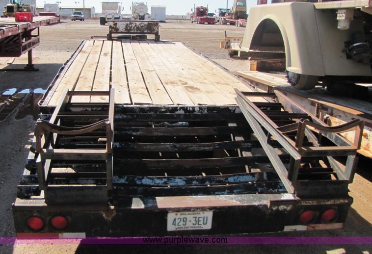 image for item A4629 1991 shop built 24' flatbed trailer