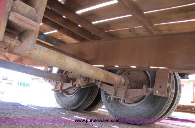 image for item A4629 1991 shop built 24' flatbed trailer