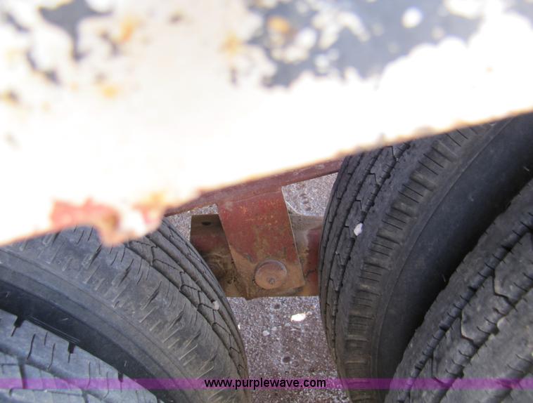 image for item A4629 1991 shop built 24' flatbed trailer