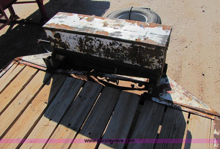 image for item A4629 1991 shop built 24' flatbed trailer