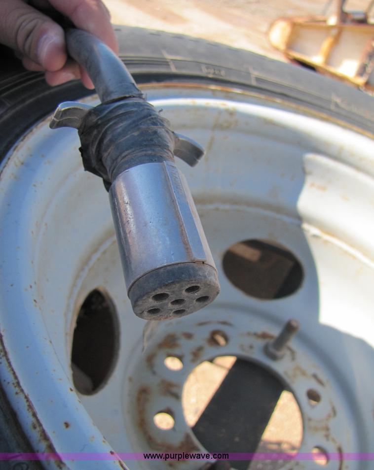 image for item A4629 1991 shop built 24' flatbed trailer