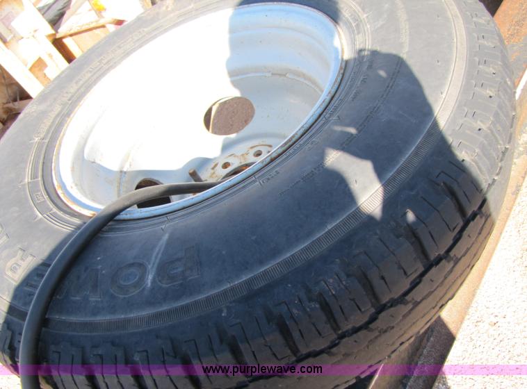 image for item A4629 1991 shop built 24' flatbed trailer