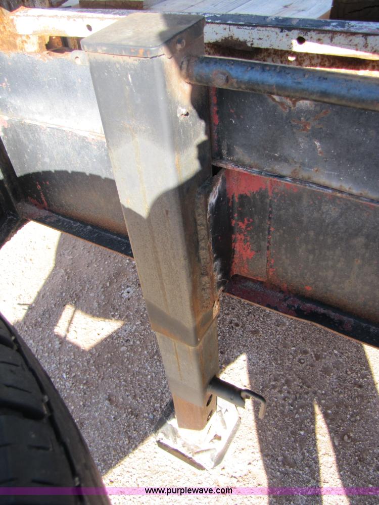 image for item A4629 1991 shop built 24' flatbed trailer