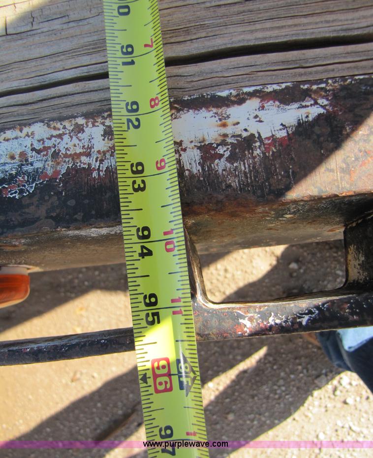 image for item A4629 1991 shop built 24' flatbed trailer