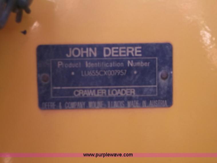 image for item B5023 2006 John Deere 655C Series II track loader