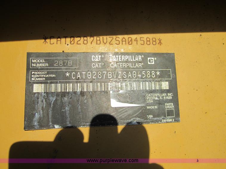 image for item C5020 2007 Caterpillar 287B track skid steer