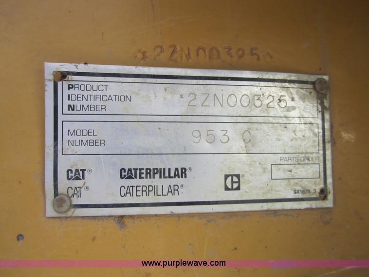 image for item C5107 1996 Caterpillar 953C track loader