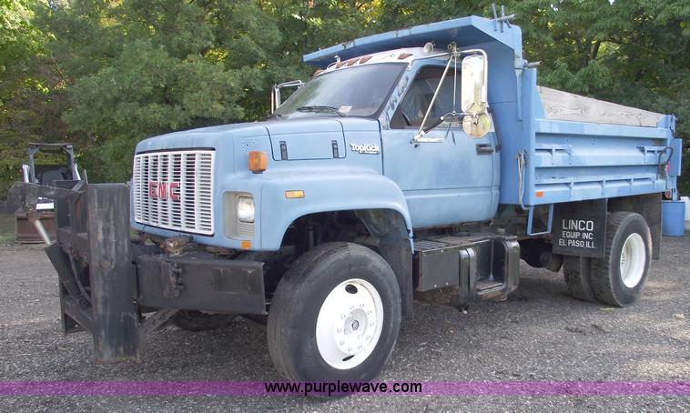 image for item C5586 1992 GMC TopKick single axle dump truck