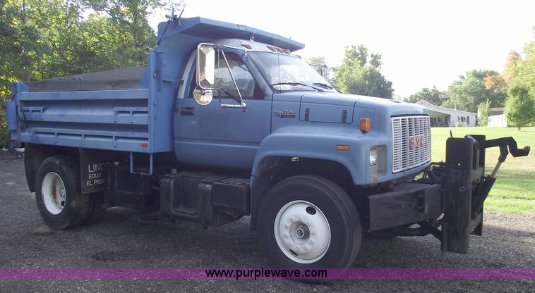 image for item C5586 1992 GMC TopKick single axle dump truck