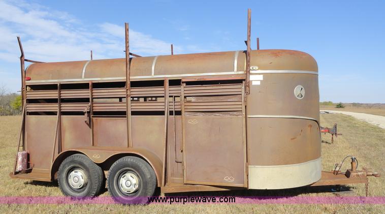 image for item A3246 1988 Rawhide 16' horse trailer
