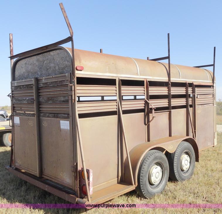 image for item A3246 1988 Rawhide 16' horse trailer