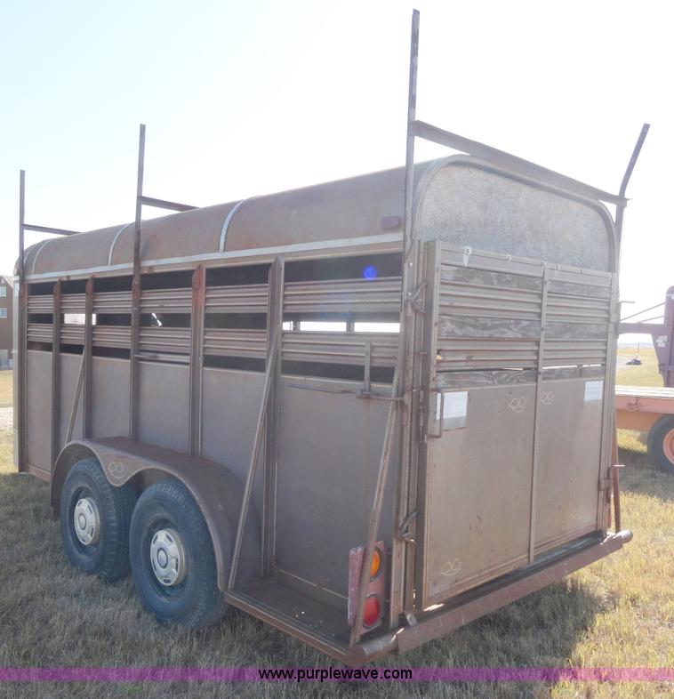 image for item A3246 1988 Rawhide 16' horse trailer