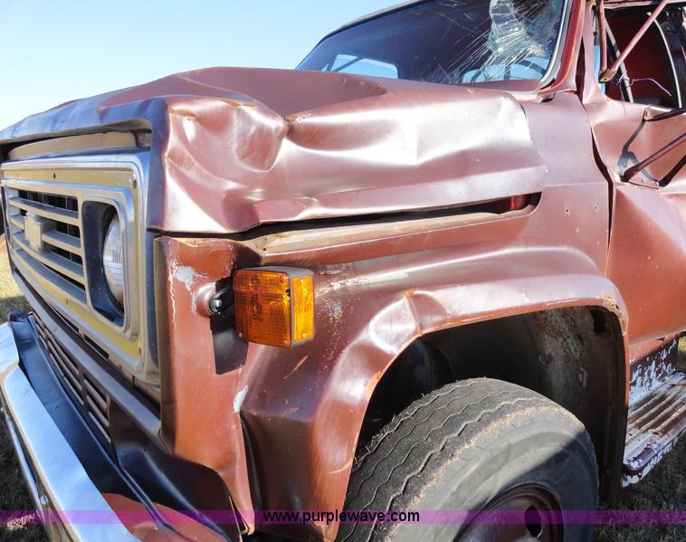 image for item A3251 1976 Chevrolet C50 dump truck with hoist