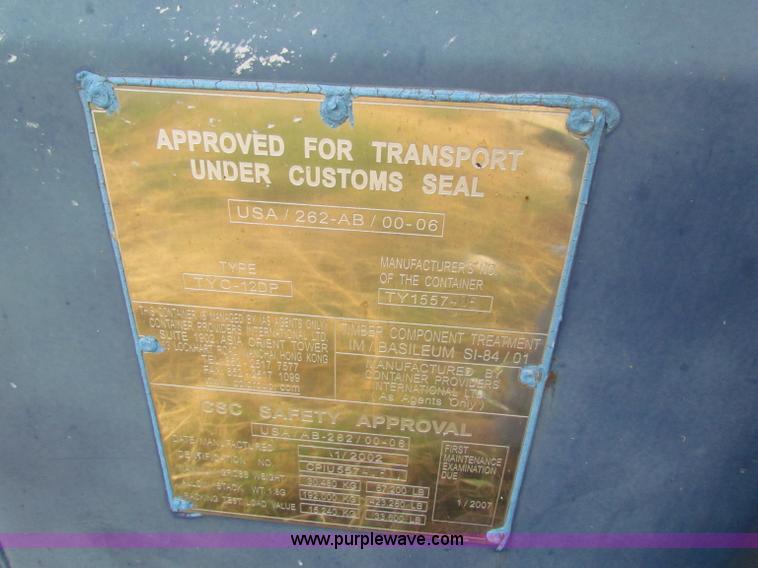 image for item D9054 2002 storage container