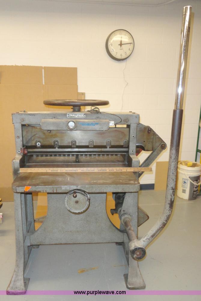 image for item F9453 Challenge HL paper cutter