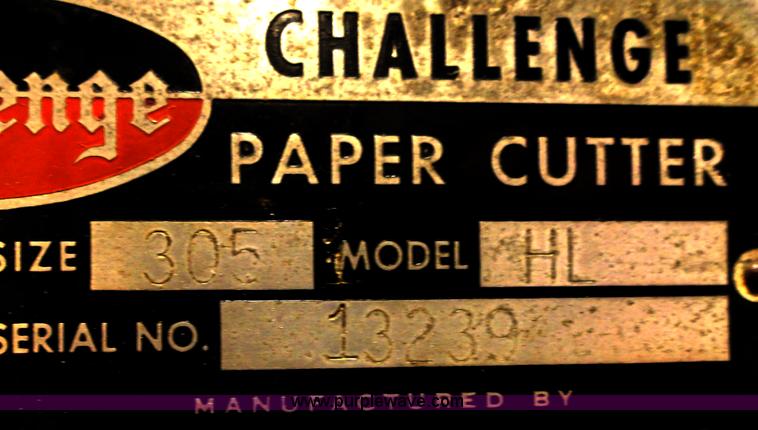 image for item F9453 Challenge HL paper cutter