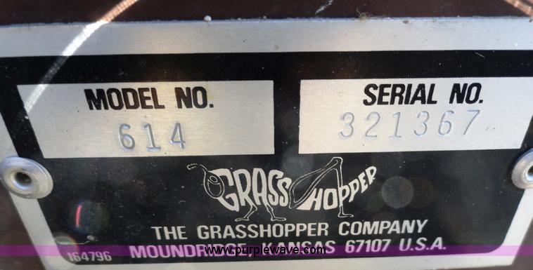 image for item F9458 Grasshopper 614 zero turn mower