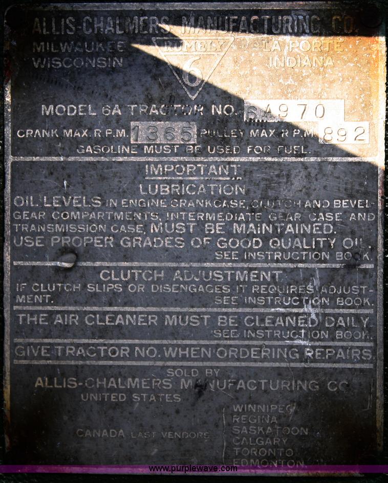 image for item A2402 Rumely 6A tractor