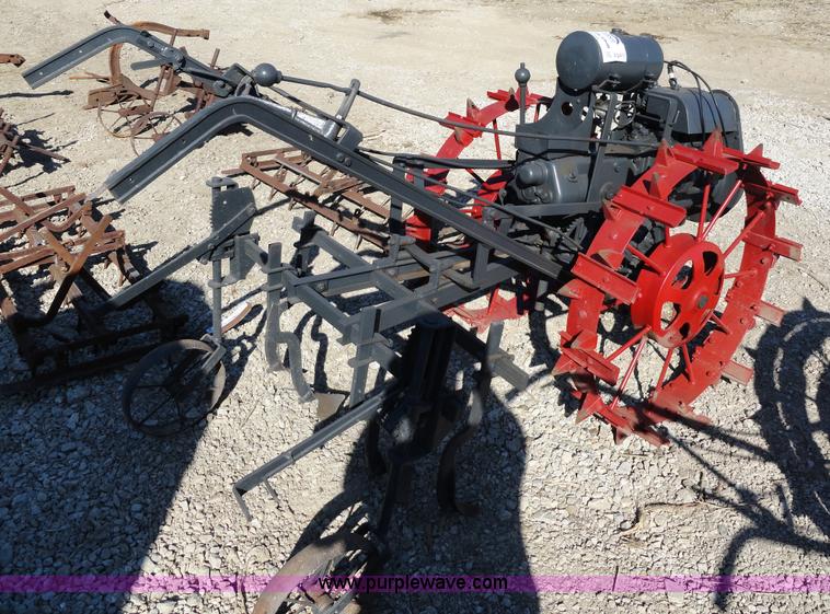 image for item A2411 Viking garden tractor with cultivator