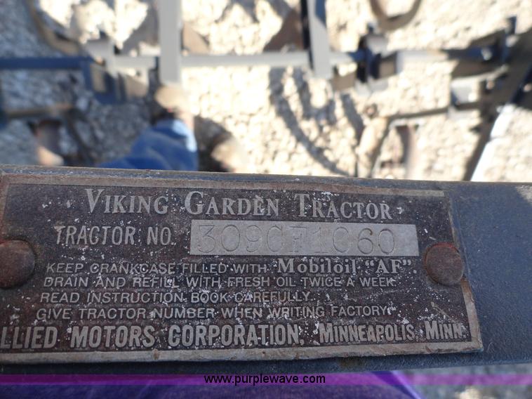 image for item A2411 Viking garden tractor with cultivator