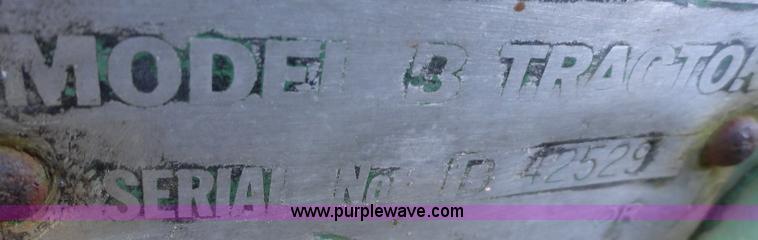 image for item A3141 John Deere B tractor