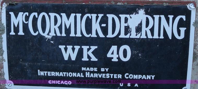 image for item A3147 McCormick-Deering WK40 tractor