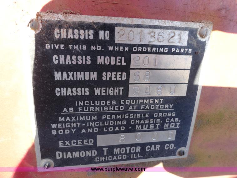 image for item A3158 1949 Diamond T pickup truck