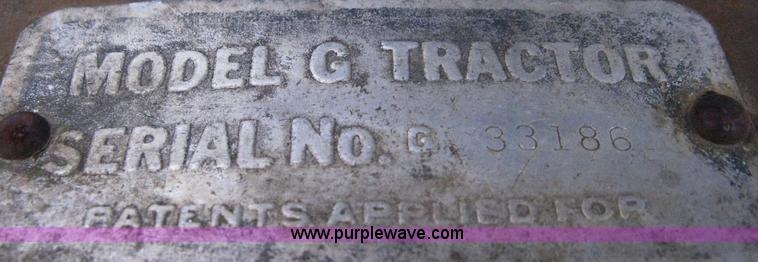 image for item A6002 John Deere model G tractor