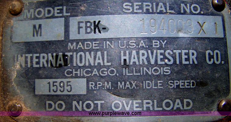 image for item D8538 1949 Farmall M tractor