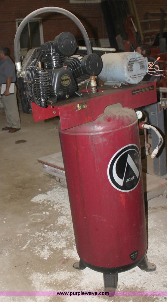 image for item A2989 1985 Acme 80 gallon air compressor