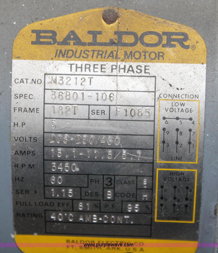 image for item A2989 1985 Acme 80 gallon air compressor