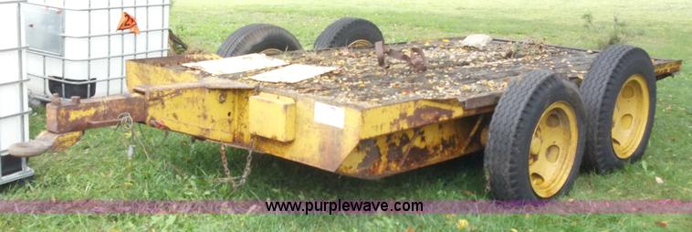 image for item A2995 1968 shop built tandem axle trailer