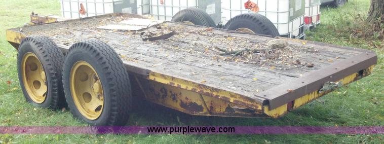 image for item A2995 1968 shop built tandem axle trailer